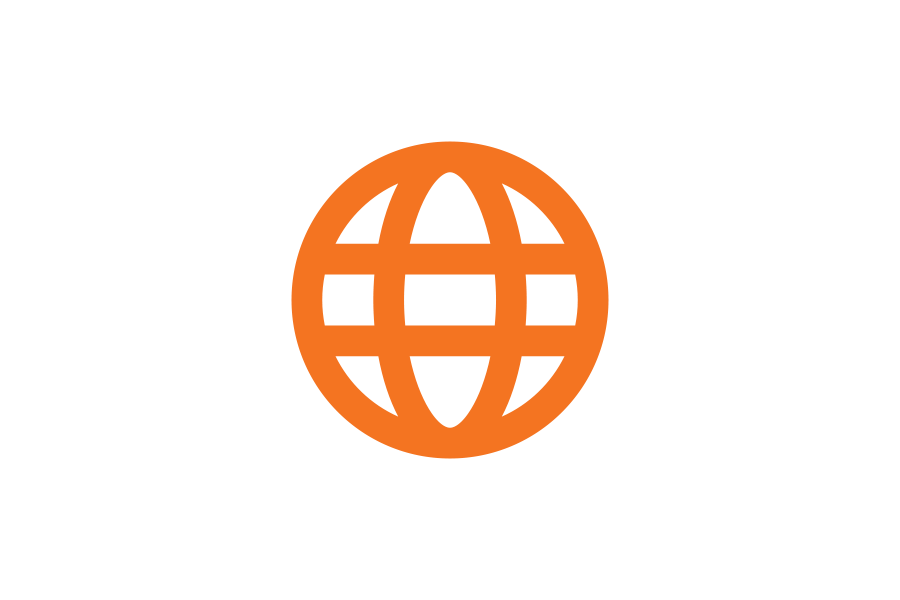 Globe icon.